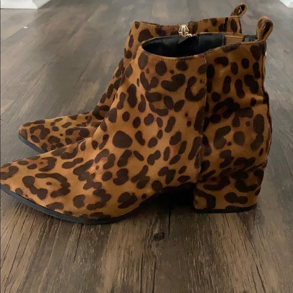 a new day Shoes - Leopard Print Ankle Boot